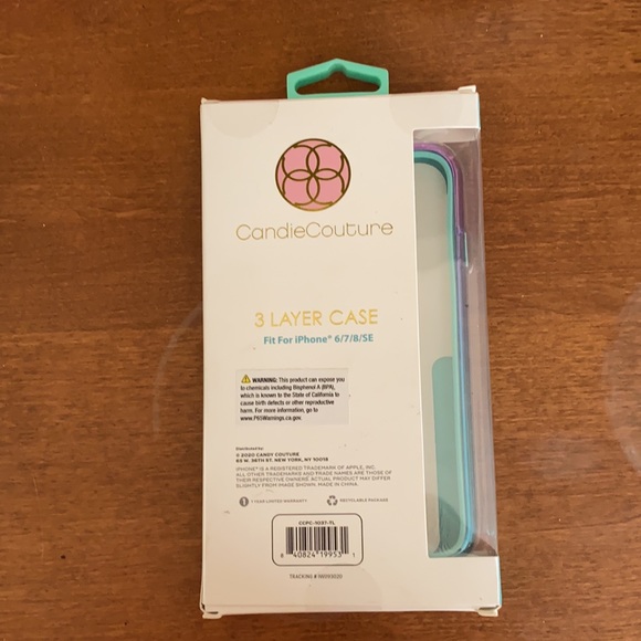 New CandieCouture iPhone SE/8/7/6 ombré fade case - Picture 2 of 3